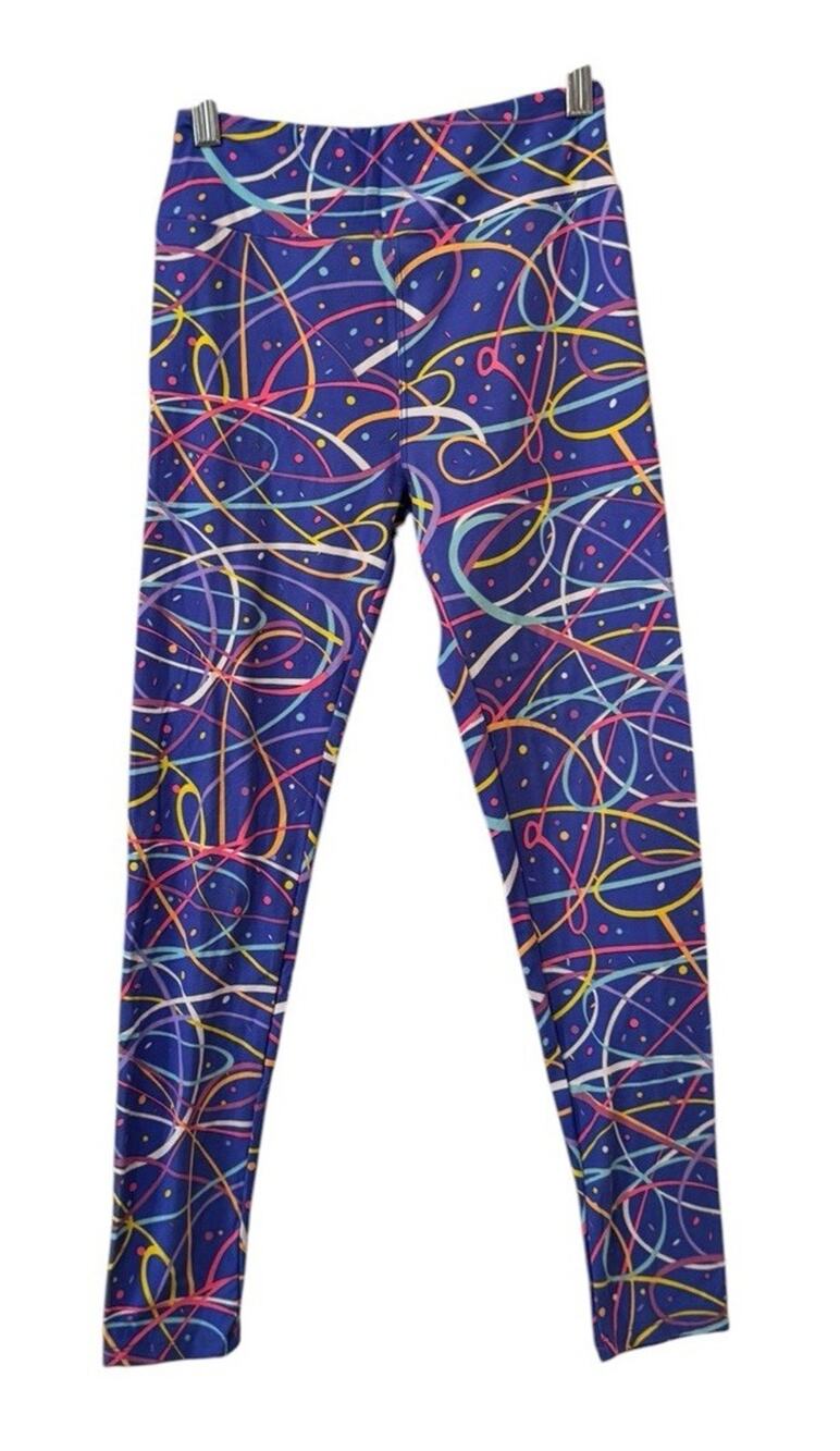 LulaRoe Women Size OS Leggings Stretch Soft Teacher Colorful Wild Print‎ Hippie
